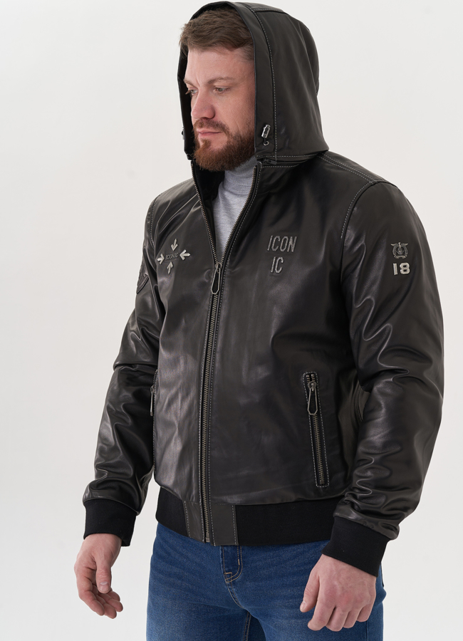 Мужская кожаная куртка 