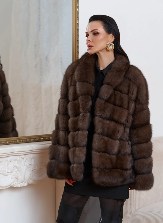 Куртка из баргузинского соболя фото