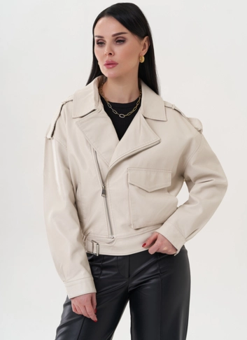 Куртка "бомбер" из эко кожи