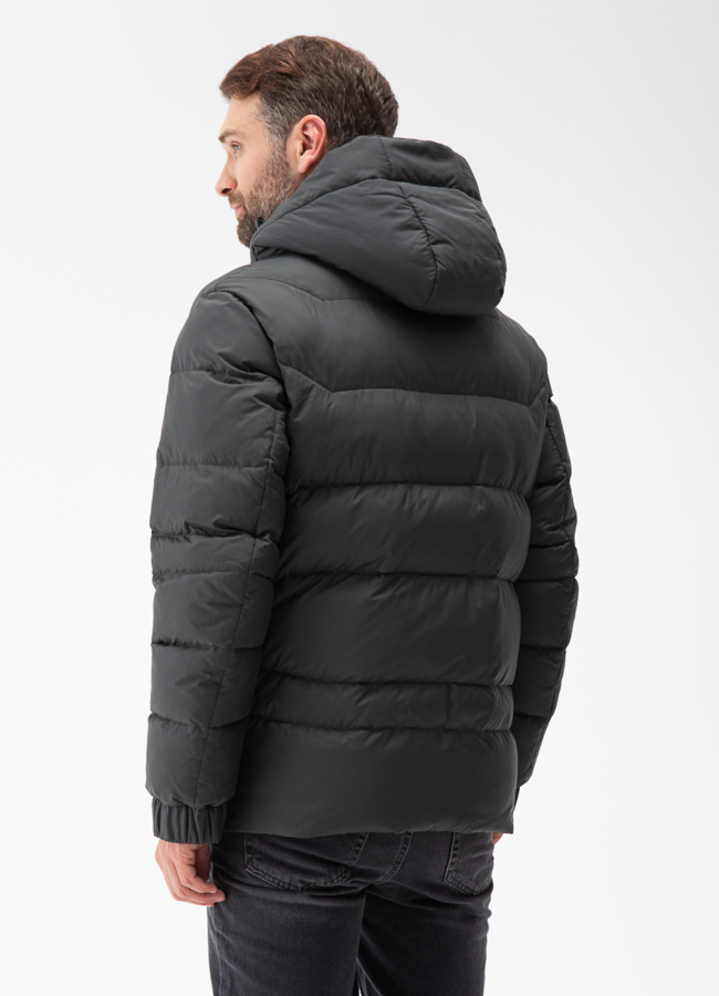 Мужской пуховик с капюшоном  модель № 28872 в рассрочку