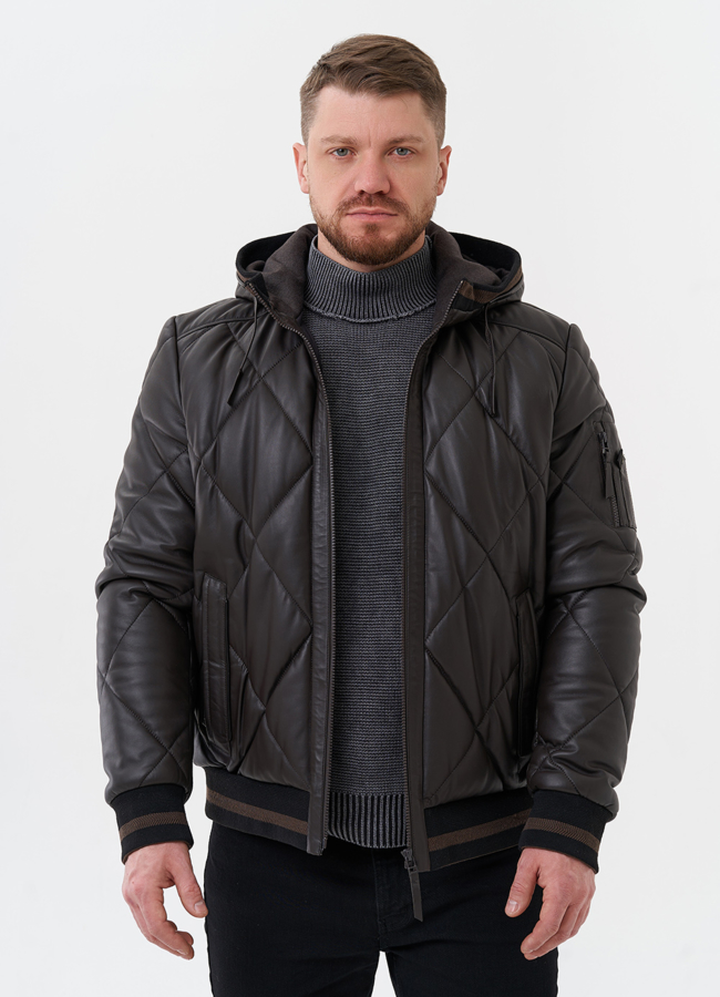 фото Куртка мужская из натуральной кожи  модель № 26696