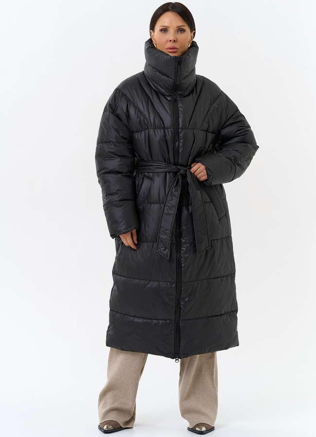 фото Женский пуховик с воротником стойкой модель № 31741