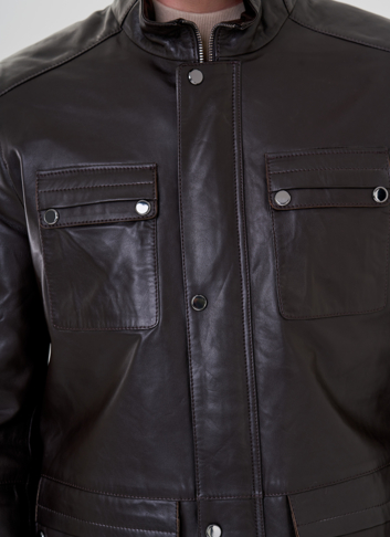 Мужская кожаная куртка 