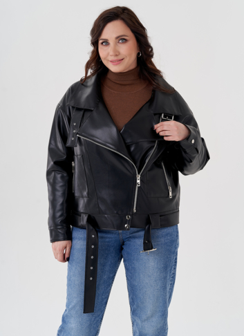 Куртка косуха с отделкой натуральный козлик Куртка косуха с отделкой натуральный козлик